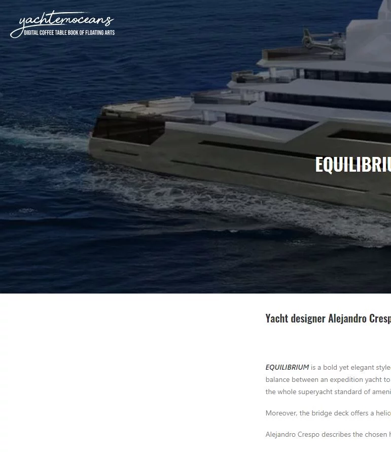 Yacht emoceans-Equilibrium